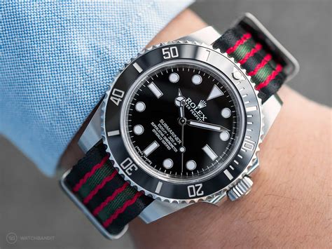 rolex nato strap submariner 60s|rolex submariner with rubber strap.